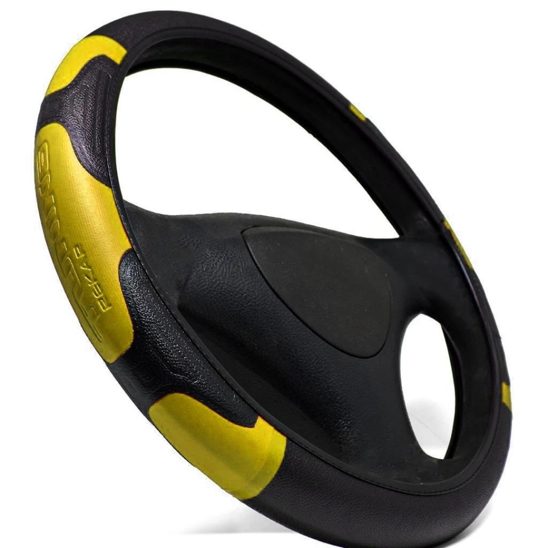 Proteção Volante de Carro Universal Automotivo Amarelo Proteção Volante de Carro Universal Automotivo Amarelo