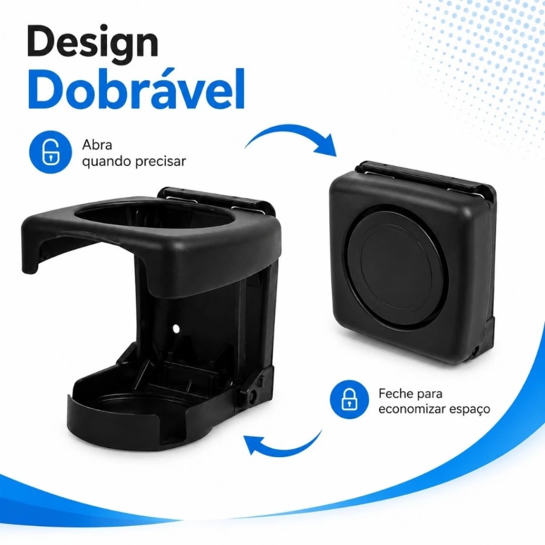 Porta Copos Automotivo Retrátil Dobrável Porta Copos Automotivo Retrátil Dobrável